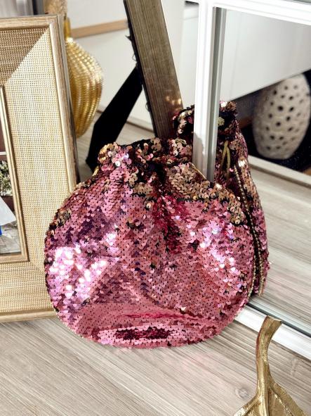 Bolso Lentejuelas Rosa
