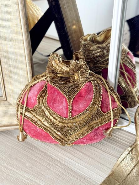 Bolso Pedrería Rosa