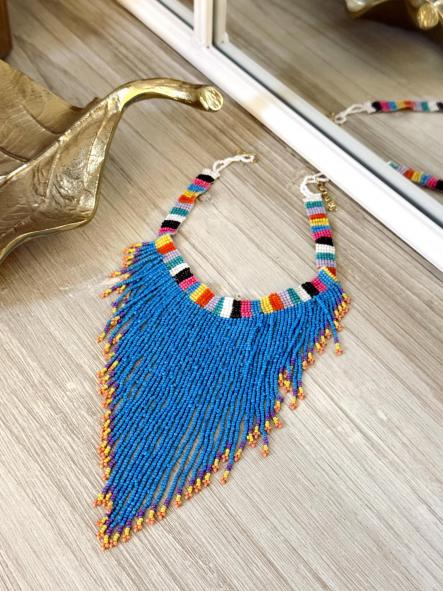 Collar Tribal Azul