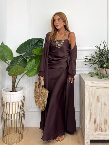 Conjunto Sandle Chocolate