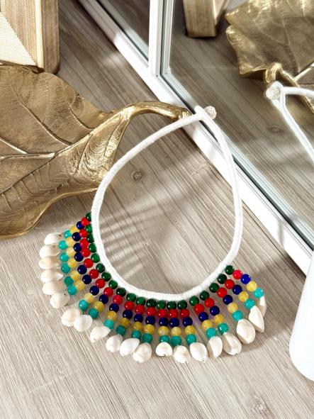 Collar Conchas Blanco