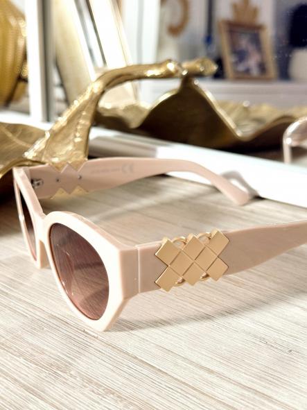 Gafas Pasta Dorado Rosa 