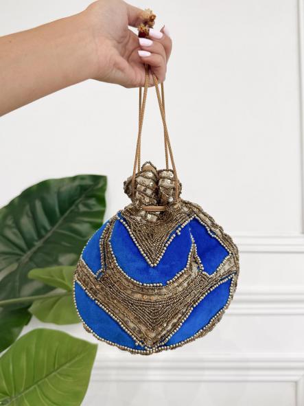 Bolso Pedrería Azul [0]