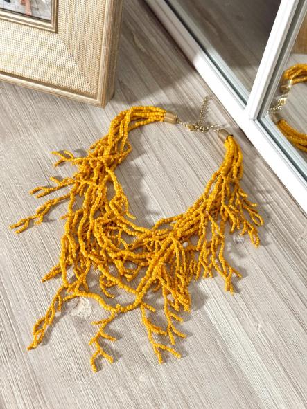 Collar Coral Largo Amarillo  [0]