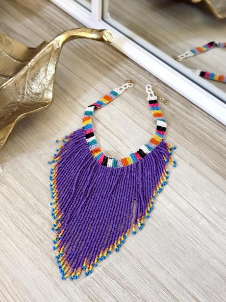 Collar Tribal Morado [0]