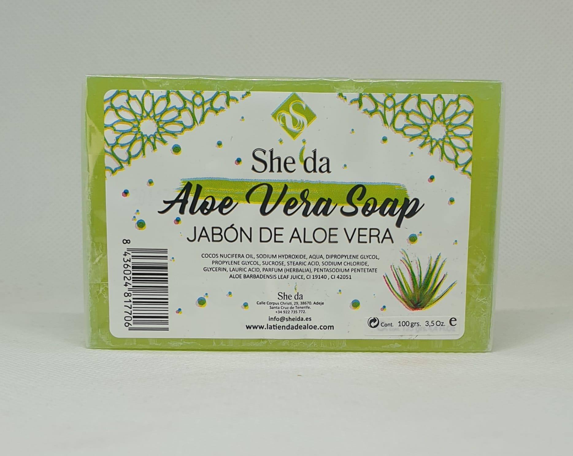 Jabón con aloe vera (100grs)