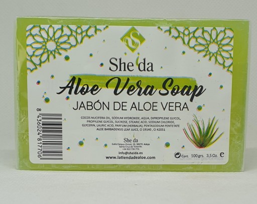 Jabón con aloe vera (100grs)