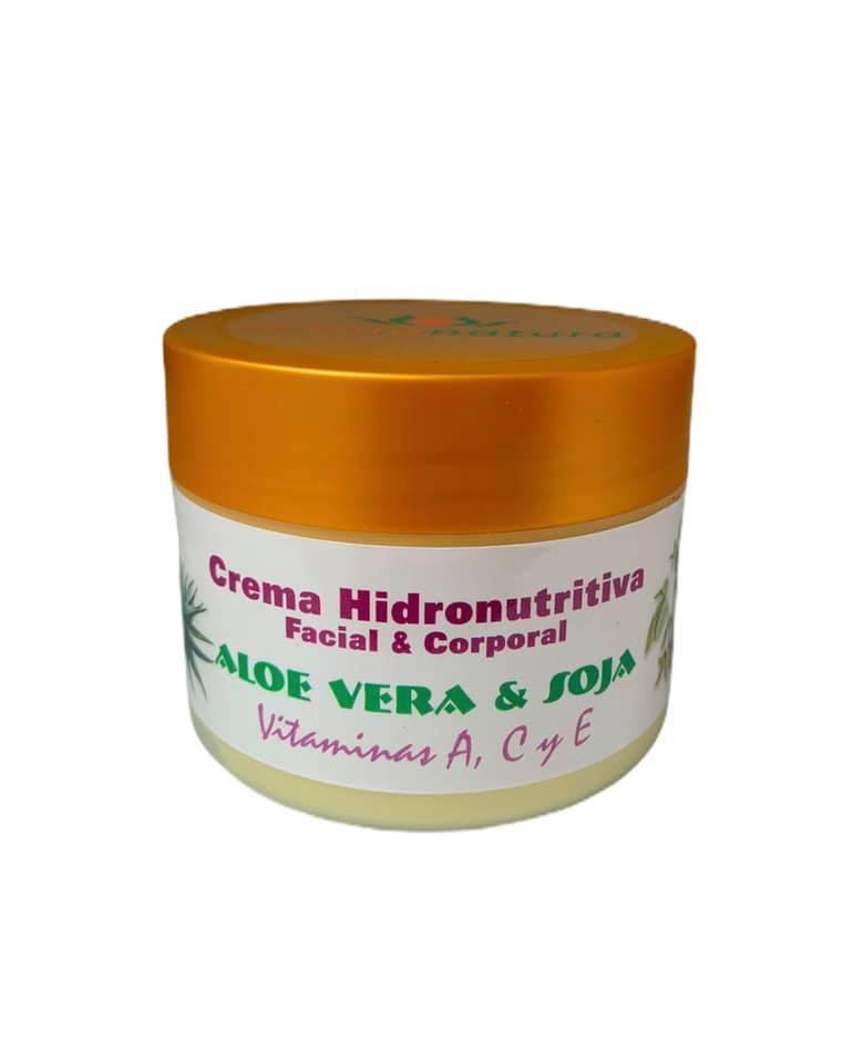 Crema hidronutritiva facial y corporal aloe-soja 250ml