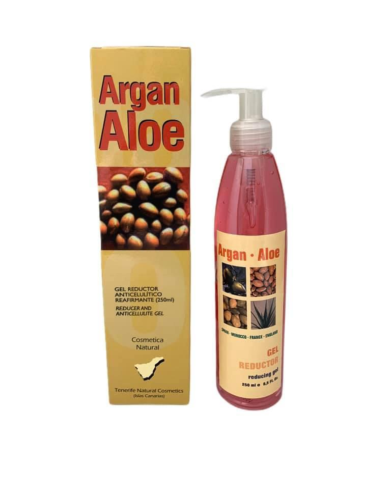 Gel reductor anticelulítico con aloe vera y aceite de argán (250ml)