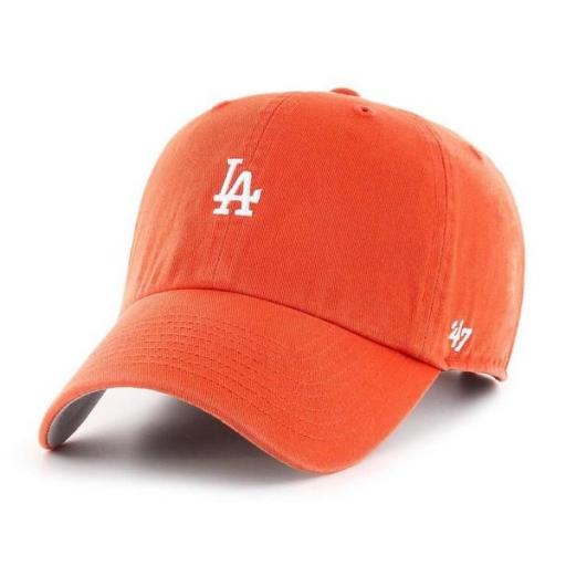 47 BRAND Gorra MLB Los Angeles Dodgers Base Runner 47 Clean Up Cap Orange [1]