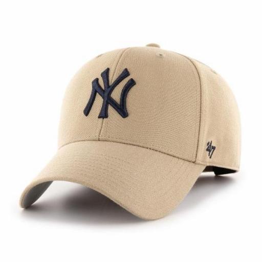 47 BRAND Gorra MLB New York Yankees 47 MVP Khaki [1]