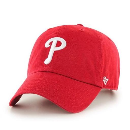 47 BRAND Gorra MLB Philadelphia Phillies 47 Clean Up Red