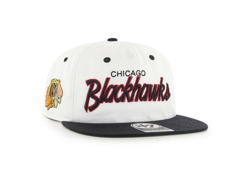 47 BRAND Gorra NHL Chicago Blackhawks Crosstown TT 47 Captain RF White