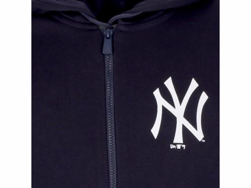 47 BRAND Sudadera MLB New York Yankees Imprint 47 Burnside Full Zip Hood Black Negra [2]