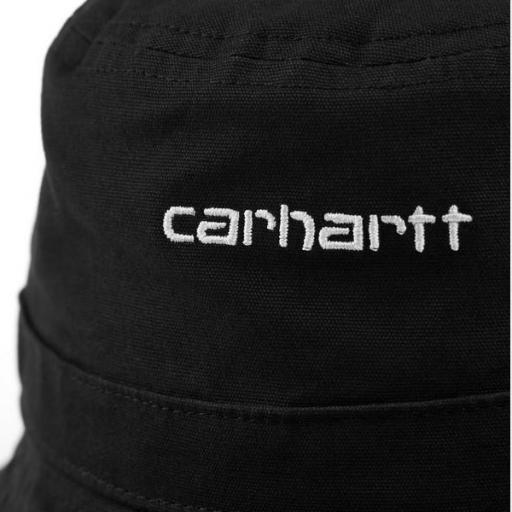 CARHARTT Bucket Script Hat Black White [1]