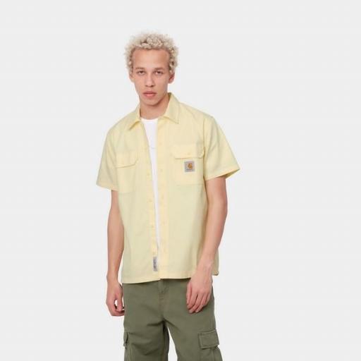 CARHARTT Camisa S/S Master Shirt Soft Yellow