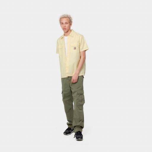 CARHARTT WIP Camisa S/S Master Shirt Soft Yellow [2]
