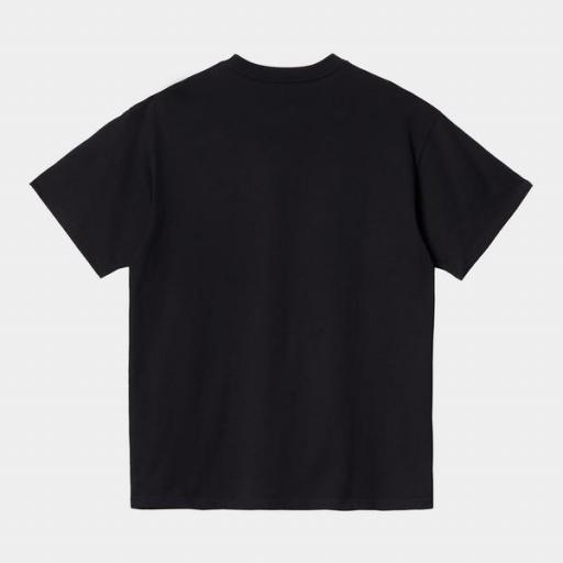 CARHARTT WIP Camiseta Hombre S/S American Script Black [1]
