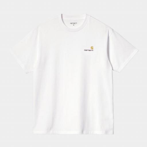 CARHARTT WIP Camiseta S/S American Script White