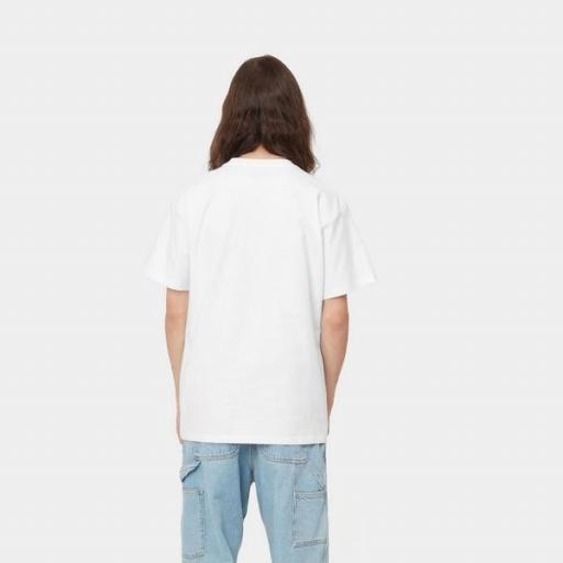 CARHARTT Camiseta S/S Amherst T-Shirt White Gulf [1]