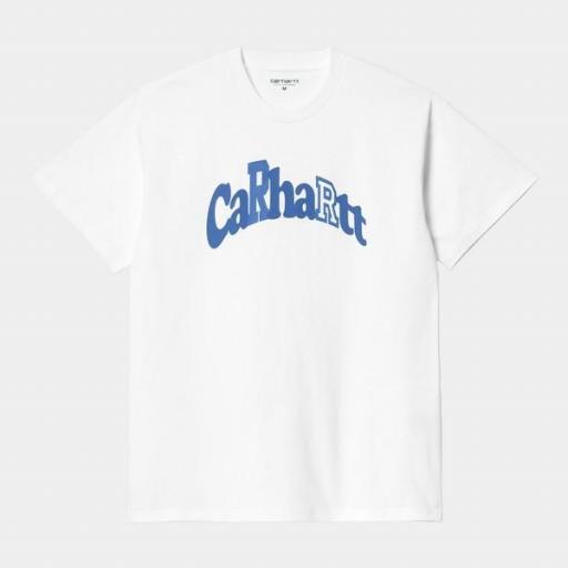 CARHARTT WIP Camiseta S/S Amherst T-Shirt White Gulf [3]