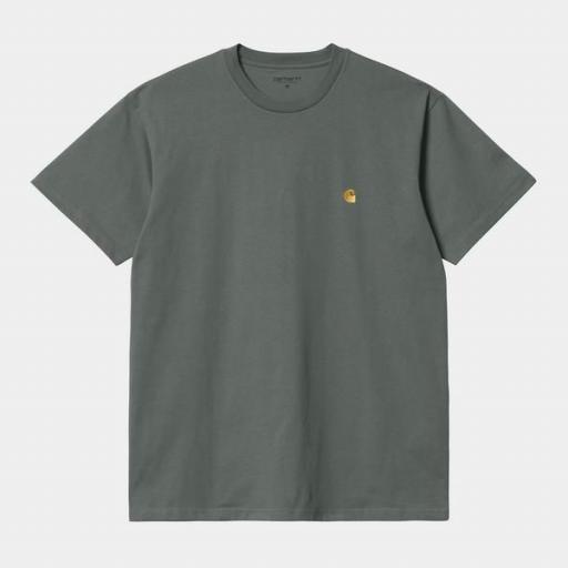 CARHARTT Camiseta S/S Chase Thyme Gold