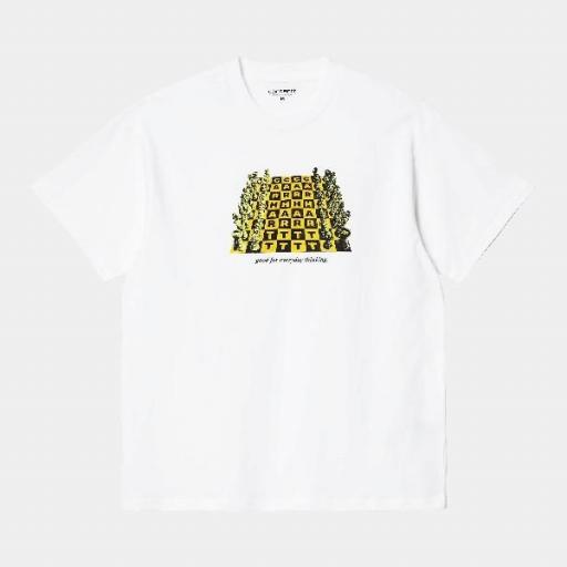 CARHARTT Camiseta S/S Chessboard T-Shirt White