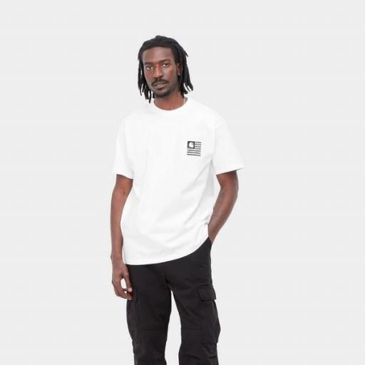 CARHARTT WIP Camiseta S/S Label State Flag T-Shirt White [1]