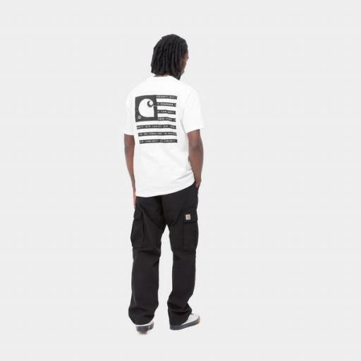 CARHARTT WIP Camiseta S/S Label State Flag T-Shirt White [2]