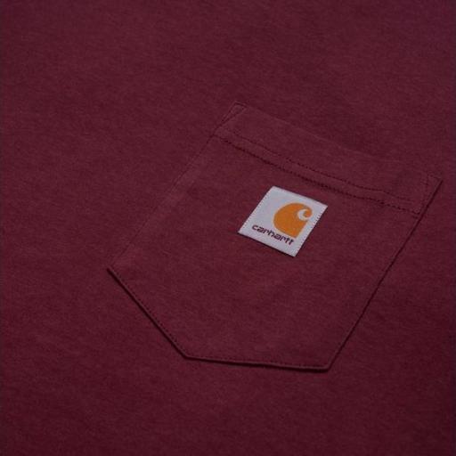 CARHARTT WIP Camiseta S/S Pocket Bordeaux [3]