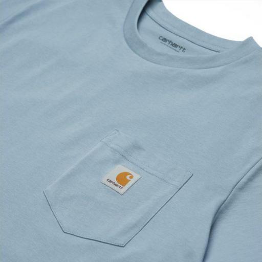 CARHARTT WIP Camiseta S/S Pocket Frosted Blue [1]