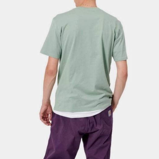 CARHARTT WIP Camiseta S/S Pocket Frosted Green [1]