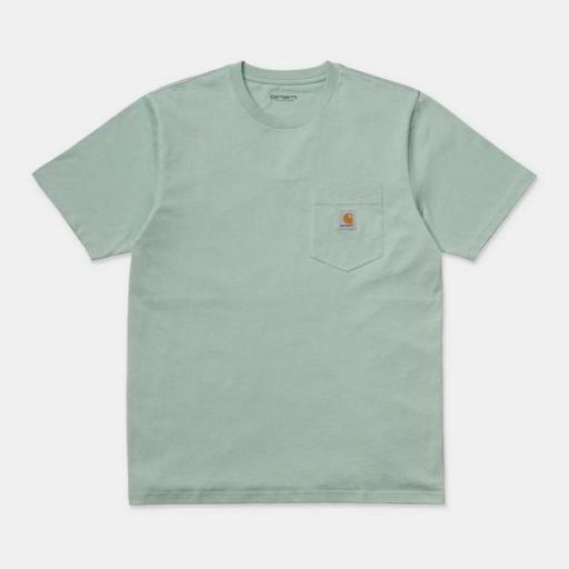 CARHARTT WIP Camiseta S/S Pocket Frosted Green [2]