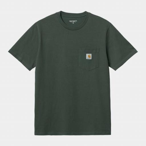 CARHARTT Camiseta S/S Pocket Hemlock Green [3]