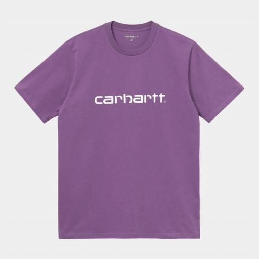 CARHARTT WIP Camiseta S/S Script Aster White [0]