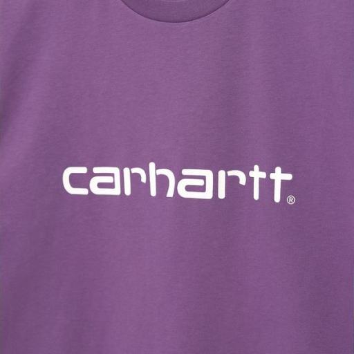 CARHARTT WIP Camiseta S/S Script Aster White [2]