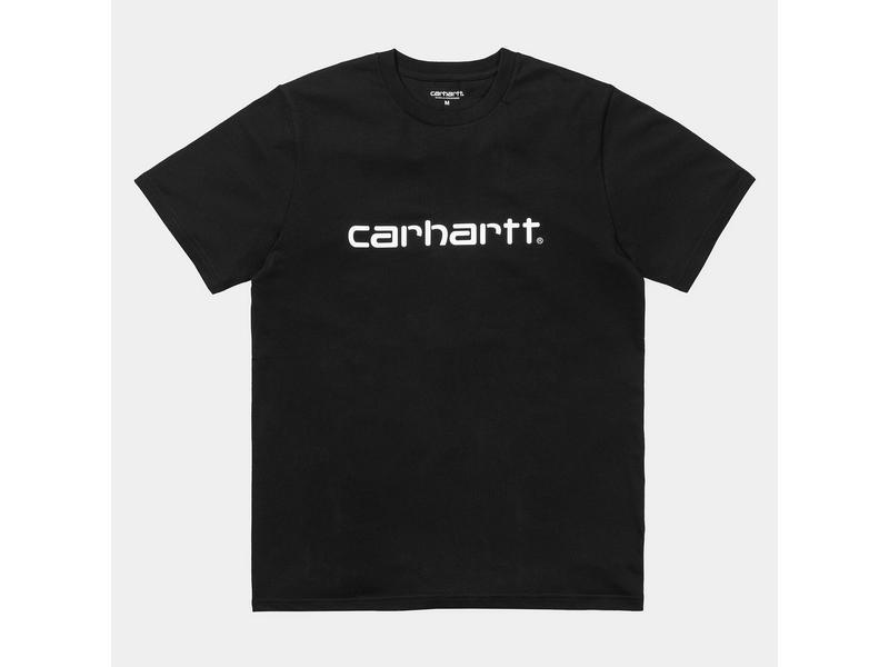 CARHARTT WIP Camiseta S/S Script T-Shirt Black Reflective Grey