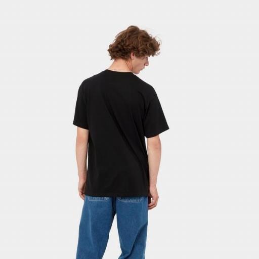 CARHARTT Camiseta S/S Script Embroidery T-S Black White [0]