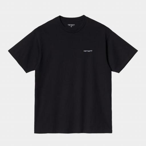CARHARTT Camiseta S/S Script Embroidery T-S Black White [3]