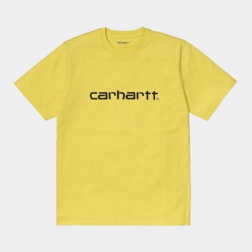 CARHARTT WIP Camiseta S/S Script Limoncello Black [0]