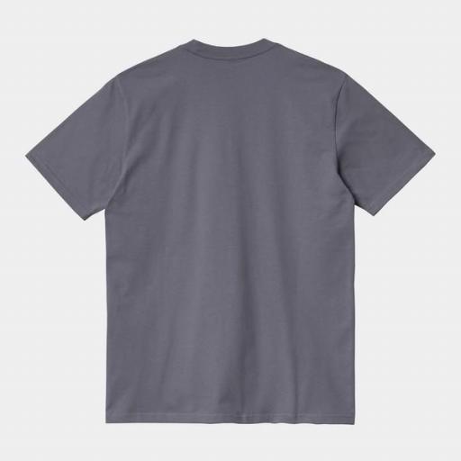 CARHARTT Camiseta S/S Script T-Shirt Earthy Shiver Blacksmith [3]