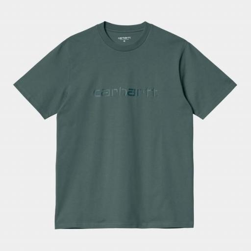 CARHARTT Camiseta S/S Script T-Shirt Eucalyptus Frasier [3]