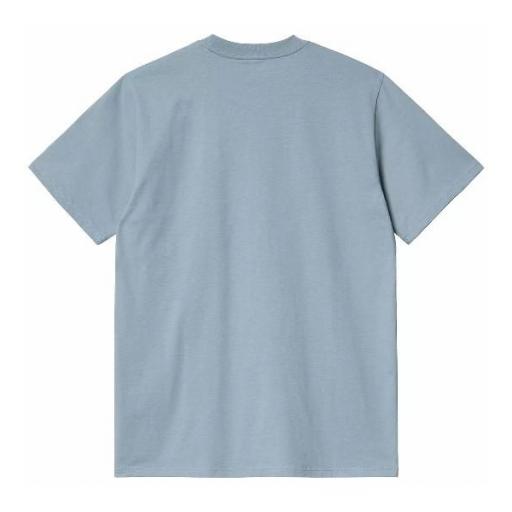 CARHARTT Camiseta S/S Script T-Shirt Frosted Blue Icy Water [3]