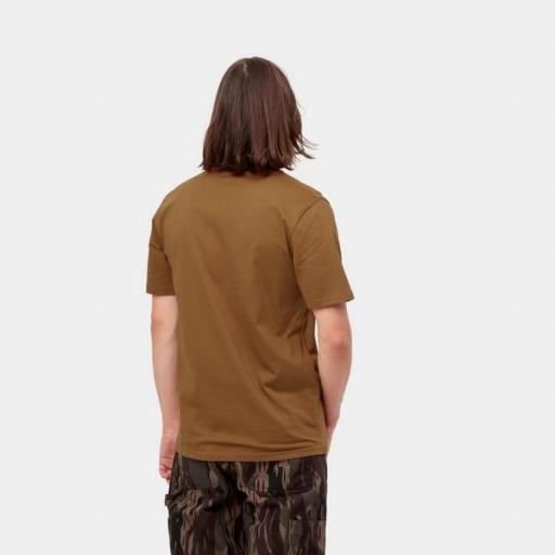CARHARTT WIP Camiseta S/S Script T-Shirt Hamilton Brown Black [1]