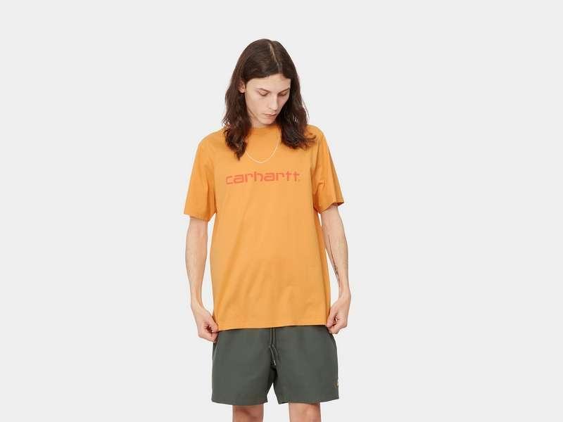 CARHARTT Camiseta S/S Script T-Shirt Pale Orange Elba