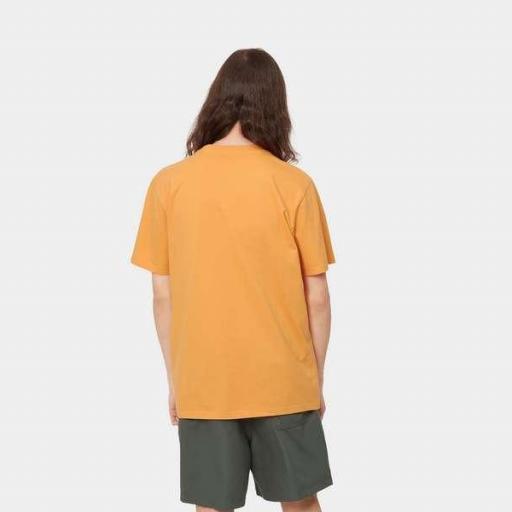 CARHARTT Camiseta S/S Script T-Shirt Pale Orange Elba [1]