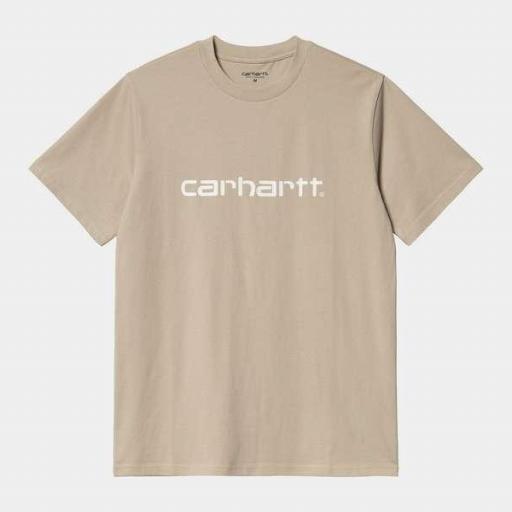 CARHARTT Camiseta S/S Script T-Shirt Wall Wax