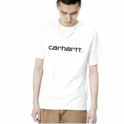 CARHARTT WIP Camiseta S/S Script T-Shirt White Black [0]