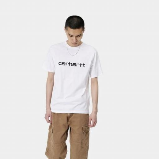 CARHARTT Camiseta S/S Script White Black [0]
