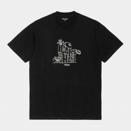 CARHARTT WIP Camiseta S/S Stoneage T-Shirt Earthy Black White [2]